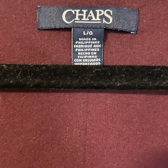 Chaps L V- Neck Mock Wrap Dress - Picture 2 of 5